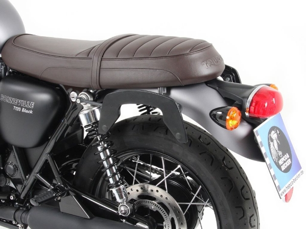 Afbeeldingen van C-Bow tasdragers zwart Hepco&Becker Triumph Bonneville T100/ Black '17+