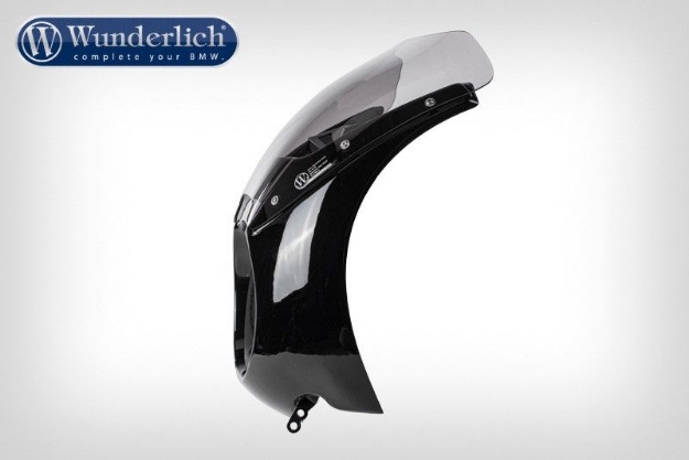 Afbeeldingen van Sport Screen for head light fairing Trophy and Daytona standard BMW R1200R/R Nine T modellen - smoked grey Wunderlich