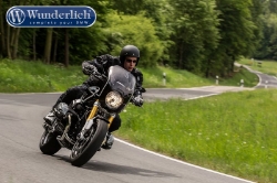 Afbeeldingen van Sport Screen for head light fairing Trophy and Daytona standard BMW R1200R/R Nine T modellen - smoked grey Wunderlich