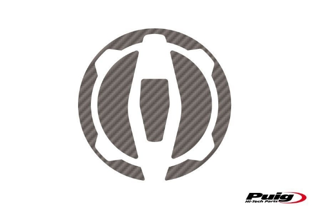 Afbeeldingen van Tankdopcover X-TREME Puig carbon look voor Kawasaki Ninja 400/650/ Versys-X 300/ Z650/ Z900 '17-