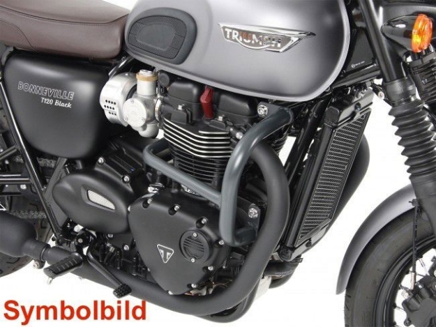 Afbeeldingen van Valbeugel chroom Hepco&Becker Triumph Bonneville T100/ Black '17-