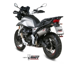 Afbeeldingen van MIVV Oval titanium demper met carbon cap Moto Guzzi V85TT '21-