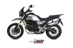 Afbeeldingen van MIVV Oval titanium demper met carbon cap Moto Guzzi V85TT '21-
