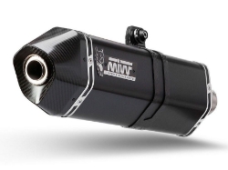 Afbeeldingen van MIVV Speed Edge steel black RVS demper Moto Guzzi V85TT '21-