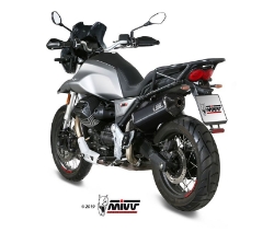 Afbeeldingen van MIVV Speed Edge steel black RVS demper Moto Guzzi V85TT '21-