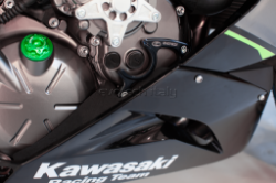 Afbeeldingen van Engine protector rechts Evotech voor Kawasaki ZX 6R '09-