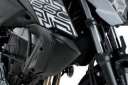 Afbeeldingen van Radiator panels zwart Puig Kawasaki Z650 '17-'19