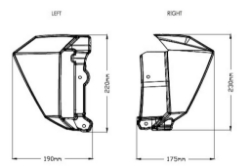 Afbeeldingen van Radiator panels zwart Puig Kawasaki Z650 '17-'19