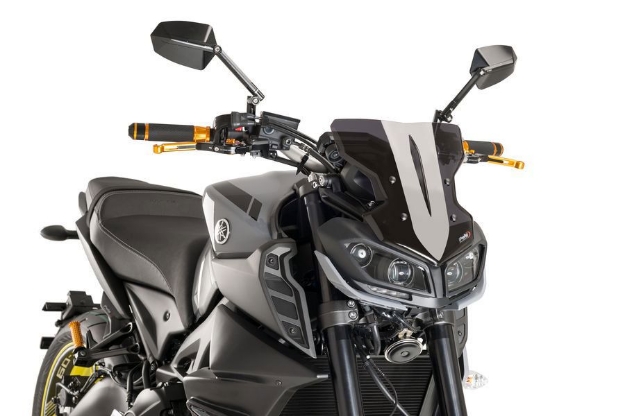 Afbeeldingen van Vervangingsruit naked bike Sport Puig Yamaha MT-09 '17-20 -donker getint