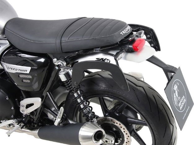 Afbeeldingen van C-Bow tasdragers zwart Hepco&Becker Triumph Speed Twin '19-20