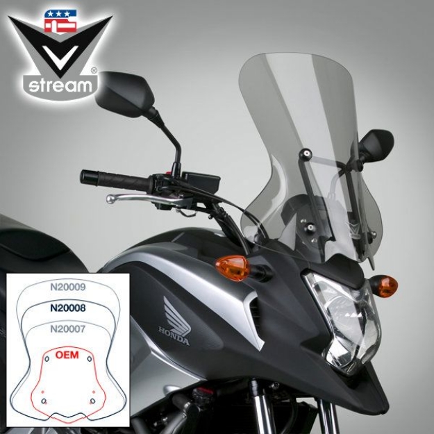 Afbeeldingen van Vervangingsruit National Cycle VStream sport/tour licht getint Honda NC700X / NC750X