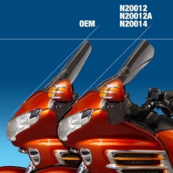Afbeeldingen van Vervangingsruit National Cycle VStream Honda GL1800 '02-14 (met rooster uitsparing)