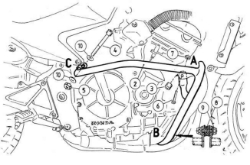 Afbeeldingen van Valbeugel zwart Hepco&Becker Honda CBF600 '04-07