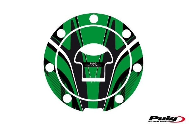 Afbeeldingen van Tankdopcover Radikal Puig voor diverse Honda modellen -'13-Groen