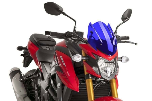 Afbeeldingen van Vervangingsruit naked bike Sport Suzuki GSX-S750 '17--blauw