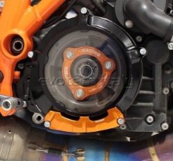 Afbeeldingen van Koppeling Protector Evotech voor KTM LC8 Low Clutch-Oranje