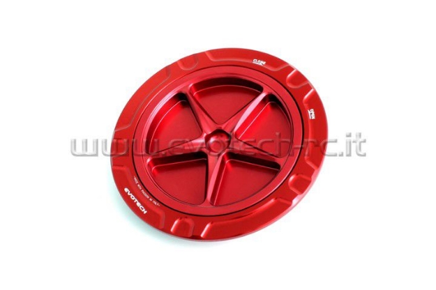 Afbeeldingen van Tankdop met schroefdop van Evotech voor Aprilia / Ducati / MV Agusta rood/rood
