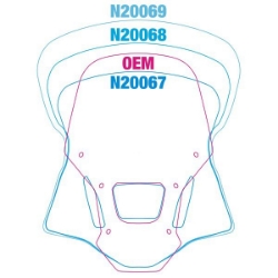 Afbeeldingen van Vervangingsruit National Cycle VStream sport donker getint Honda CRF1100L Africa Twin Adv. Sports '20-