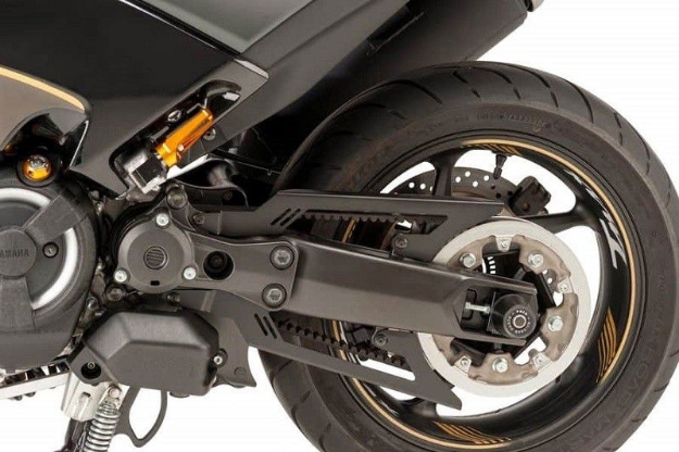 Afbeeldingen van Riemcover aluminium zwart Puig Yamaha T-Max 530 '17-