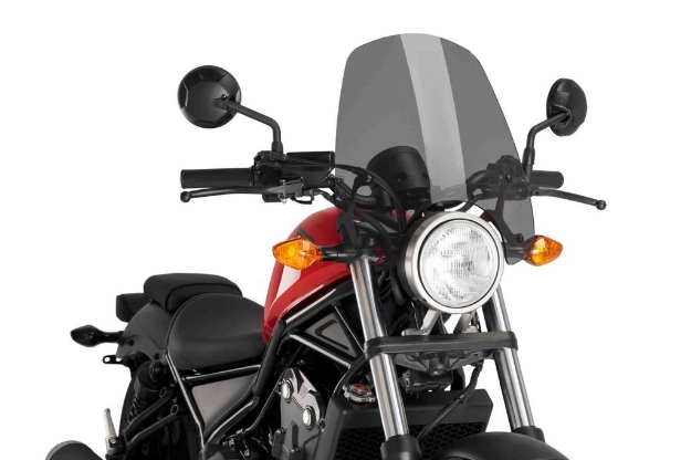 Afbeeldingen van Vervangingsruit naked bike Sport Puig Honda CMX500 Rebel / CMX300 Rebel '17--donker getint