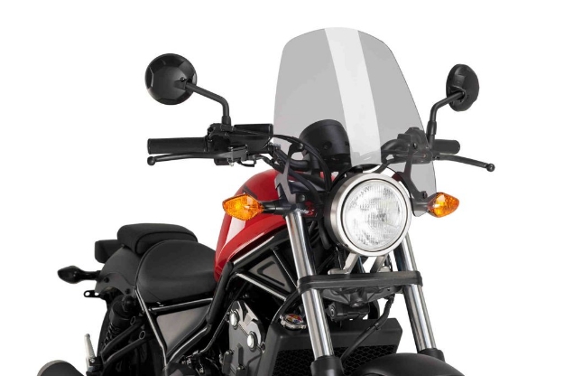 Afbeeldingen van Vervangingsruit naked bike Sport Puig Honda CMX500 Rebel / CMX300 Rebel '17--licht getint