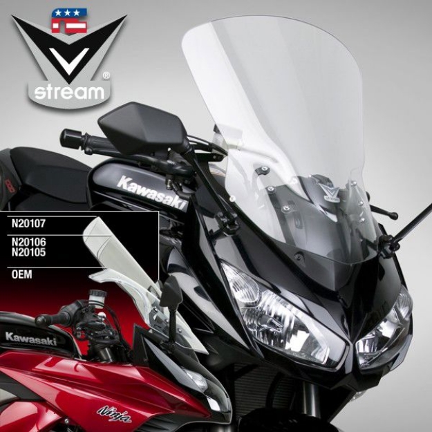 Afbeeldingen van Vervangingsruit National Cycle VStream tall/touring transparant Kawasaki Z1000SX '11-16