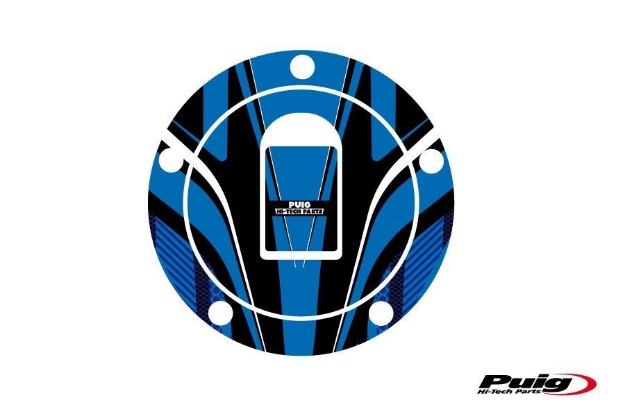 Afbeeldingen van Tankdopcover Radikal Puig voor diverse Kawasaki modellen van '00-'05