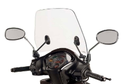 Afbeeldingen van Vervangingsruit Trafic Kymco Miler 125 '17- transparant