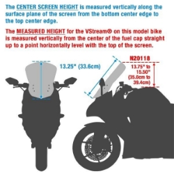 Afbeeldingen van Vervangingsruit National Cycle VStream sport donker getint Kawasaki Versys 650/1000 '17-'21