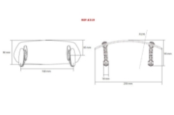 Afbeeldingen van Opzetruit verstelbaar model Clip-On Puig (klemmen) 230x90mm