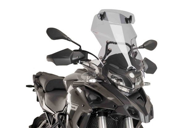 Afbeeldingen van Vervangingsruit touring met opzetruitje licht getint Puig Benelli TRK 502 '16-