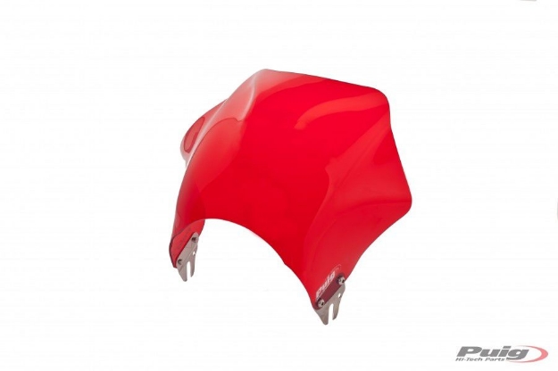 Afbeeldingen van Windscherm Puig model Raptor Suzuki GSF650 '05-'08/1200 '06/1250 Bandit '07-'09-Rood