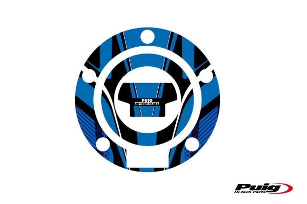 Afbeeldingen van Tankdopcover Radikal Puig voor Yamaha modellen '00--Blauw