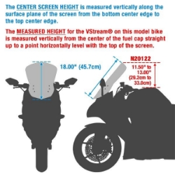 Afbeeldingen van Vervangingsruit National Cycle VStream tall touring transparant Kawasaki Z1000SX '17-'19