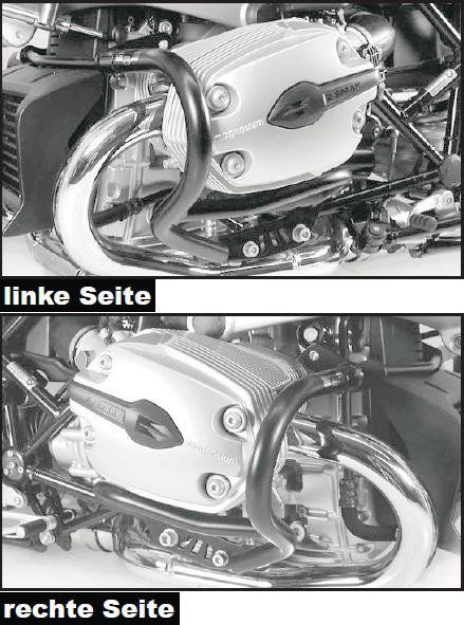 Afbeeldingen van Valbeugel zwart Hepco&Becker voor BMW R1200R '11-14
