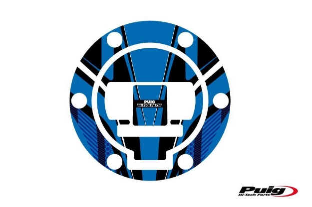 Afbeeldingen van Tankdopcover Radikal Puig voor diverse BMW R1200 modellen-Blauw