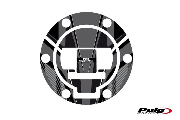 Afbeeldingen van Tankdopcover Radikal Puig voor diverse BMW R1200 modellen-Grijs