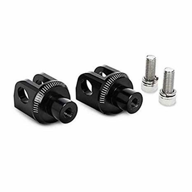 Afbeeldingen van Voetsteunadapters voorzijde van Puig Aprilia Shiver 750 '07-'16/ 900 '17-