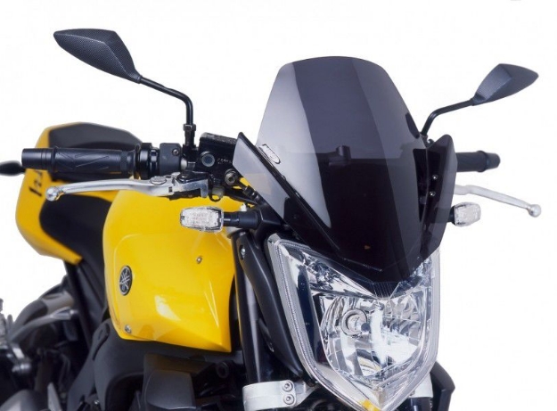 Afbeeldingen van Vervangingsruit naked bike Puig Yamaha FZ1 '06-'16-Donker getint