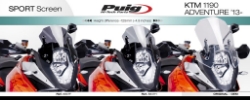 Afbeeldingen van Vervangingsruit Puig Jetstream voor diverse KTM modellen