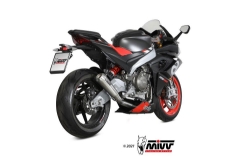 Afbeeldingen van MIVV Full System EVO met X-M1 titanium demper Aprilia RS660 / Tuono 660 '21-