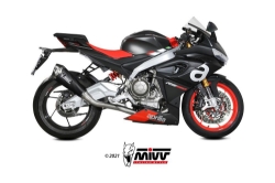 Afbeeldingen van MIVV Full System EVO met Delta Race Carbon Aprilia RS660 / Tuono 660 '21- (hoge montage)