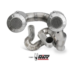 Afbeeldingen van MIVV Full System EVO high MK3 carbon Ducati V4 Panigale '18-