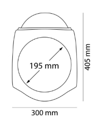 Afbeeldingen van Vervangingsruit retro fairing met carbon look kuipje Puig Universeel