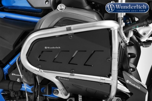 Afbeeldingen van Rock guard set for original engine protection bars BMW R1200GS LC/Adv - black Wunderlich