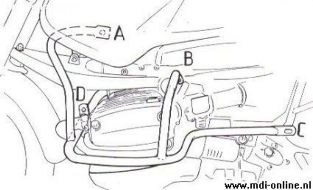 Afbeeldingen van Valbeugel zwart Hepco&Becker voor BMW R850 '98-'00 / 1100GS '94-'99