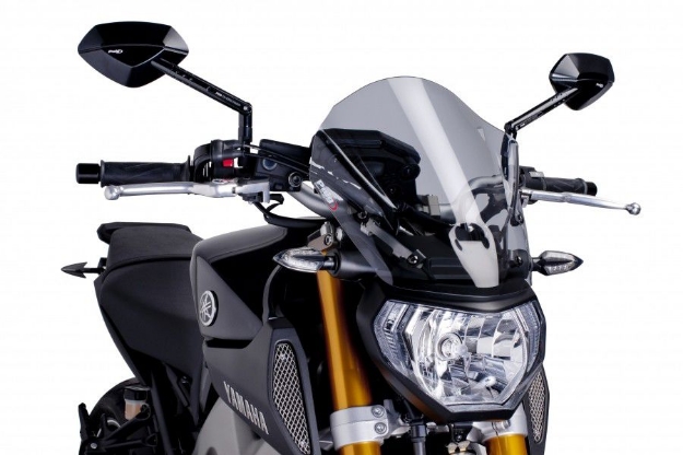 Afbeeldingen van Vervangingsruit naked bike Touring Puig Yamaha MT-09 '14-'16-transparant