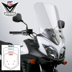 Afbeeldingen van Vervangingsruit National Cycle VStream touring transparant Suzuki DL650 '12-16
