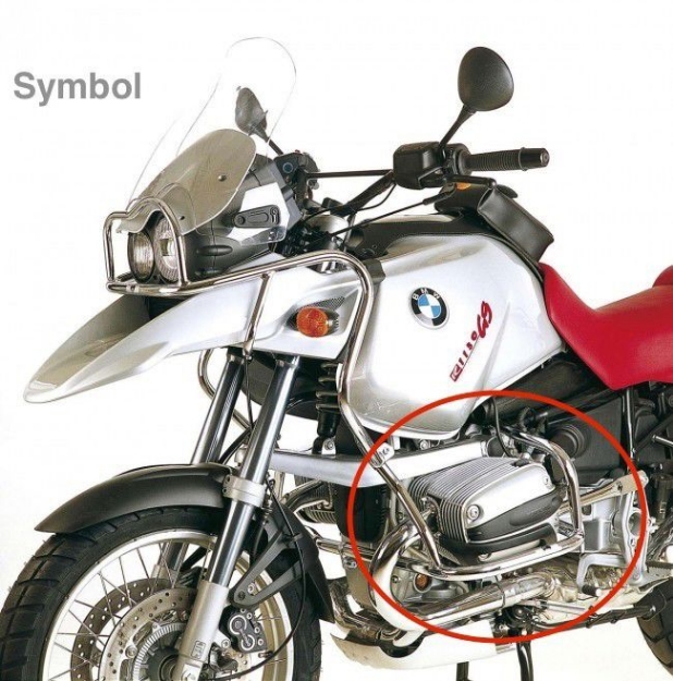 Afbeeldingen van Valbeugel chroom Hepco&Becker voor BMW R1150GS '00-04