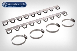 Afbeeldingen van Header pipe protector Dakar diverse BMW modellen - silver Wunderlich